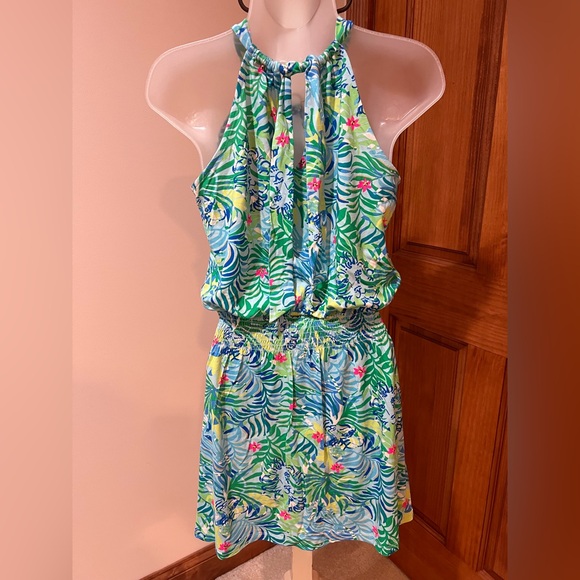 New With Tags Lilly Pulitzer Shirelle Skirted Romper in Via Parigi Size XXS ๐๐ - Picture 8 of 8